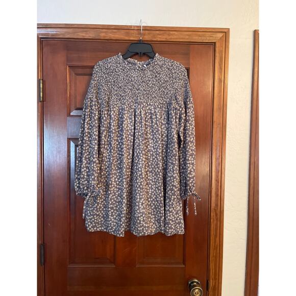 ZARA SMOCKED MINI DEESS/ROMPER M - Picture 1 of 8